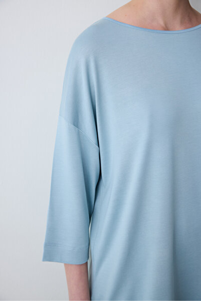 Penti Aging Collagen Light Blue Shorts Pajama Set