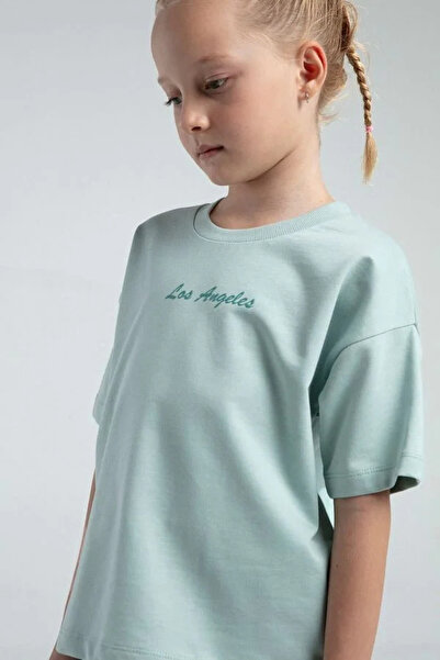 Rolypoly Girl's Bermuda Set - Water Green