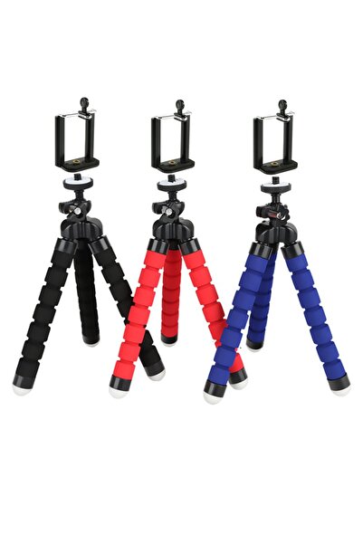 OEM Mini flexible tripod, rubber, black, 12 cm