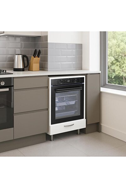 Dekorister Sema Ankastre Fırın Dolabı Beyaz