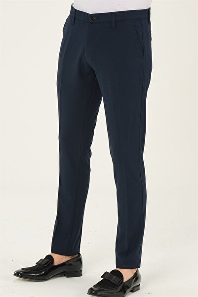 Dewberry P2021 DEZZY ERKEK PANTOLON-LACİVERT