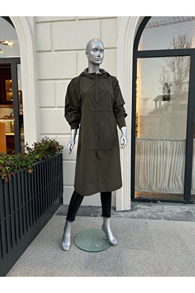 SARE ERKMEN Hijab Trench Coat Raincoat