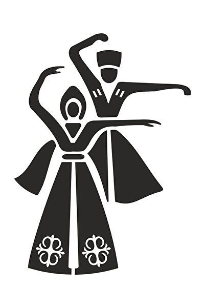 anahtarlıksepeti Kafkas Bay - Autocolant din folie (negru) 18 cm