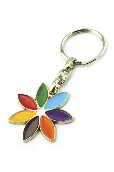 anahtarlıksepeti Colorful Flower Keychain