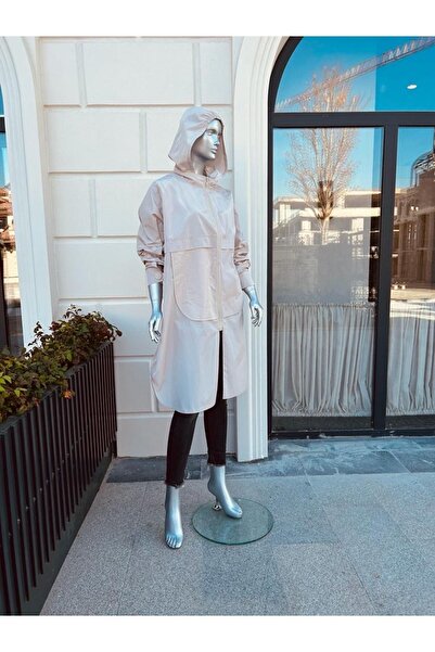 SARE ERKMEN Hijab Trench Coat Raincoat