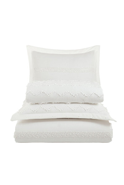 Elart İnci Nevresimli Yatak Seti 7 Parça Krem