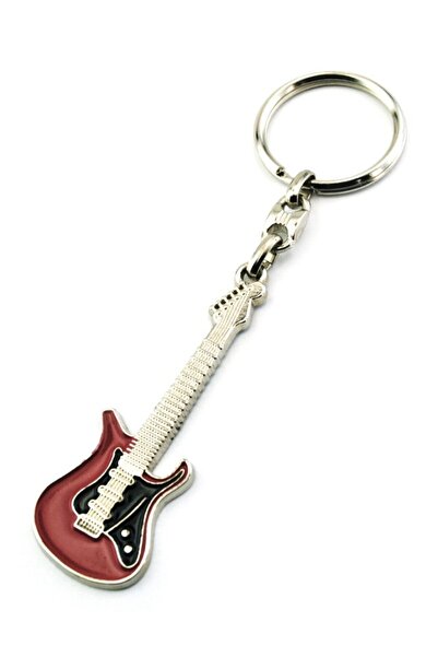 anahtarlıksepeti Gitar Kırmızı Anahtarlık