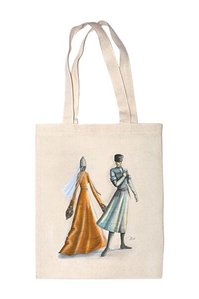 anahtarlıksepeti Caucasian Double Figured Cloth Bag