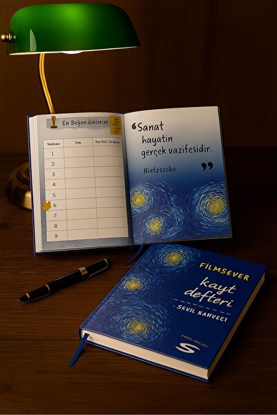 Uretti - يوميات سينمائية مصنوعة يدويًا من Sevil 1505 - دفتر ملاحظات بتصميم خا...