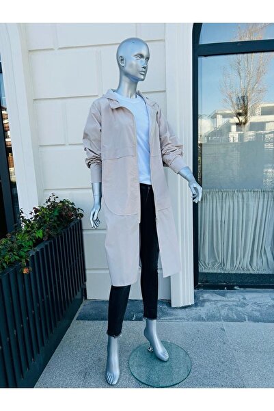 SARE ERKMEN Hijab Trench Coat Raincoat