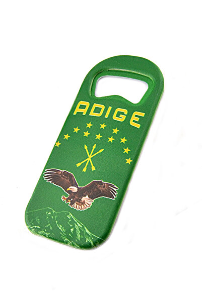 anahtarlıksepeti Adige - Çerkes Bayrak Baskılı Magnet Açacak