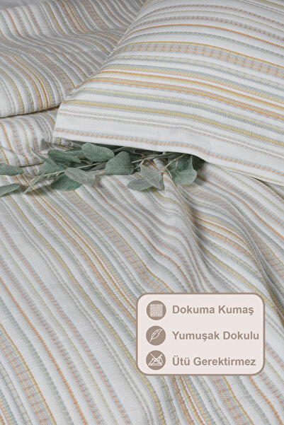 Elart Harmony Yatak Örtüsü Takımı Çift Kişilik (240x250 cm) Tarçın