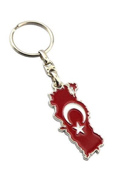 anahtarlıksepeti Breloc metalic cu hartă a Turciei
