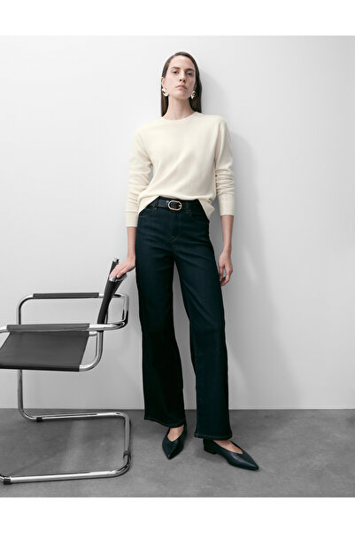 Marks & Spencer Saf Kaşmir Dokulu Bisiklet Yaka Kazak