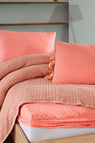 Elart Silvia Pike Set Double (220X240 cm) Salmon