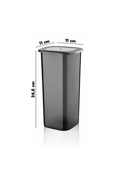 Ginza Maison 12 Food Containers (1750 ml) for Fridge, Freezer, Microwave, +25 labels, Anthracite
