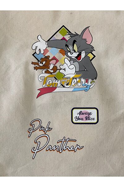 Gönülden Tasarım 23x13 Cm Tom și Jerry Aplicație de imprimare prin transfer c...