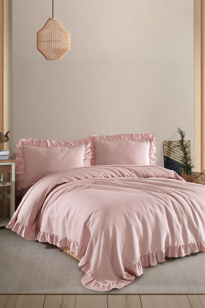 Elart Lily Bedding Set (220X230 cm) Powder