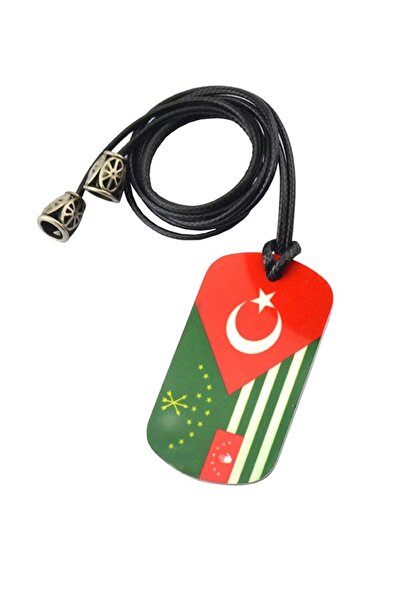 anahtarlıksepeti Asker Künyesi Adige-Abhaz-Türk 3'lü Bayrak
