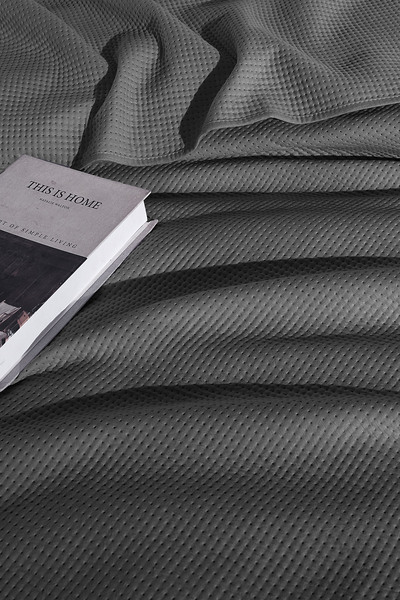 Elart Pan Dora Multi-Purpose Bedspread Double (200X220 cm) Anthracite