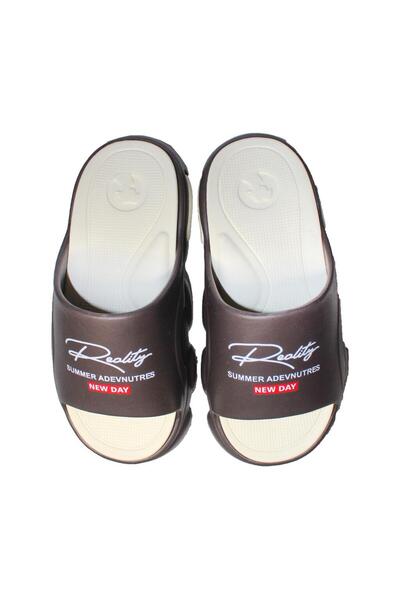 Jose Amorales Women's slippers/flip-flops, EVA foam, brown and beige, size 41