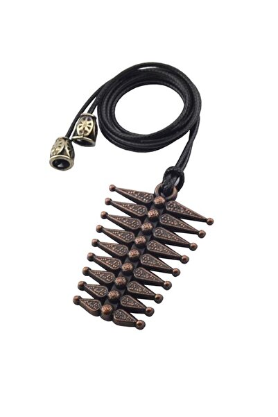 anahtarlıksepeti قلادة كشميرية كافكاسية بحبل وأزرار (نحاس)