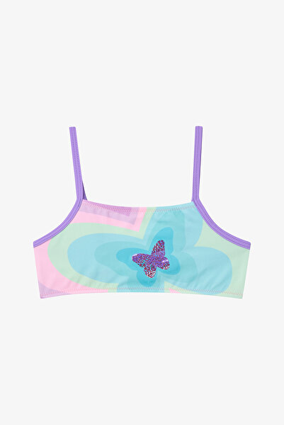 Penti Σετ μπικίνι πολύχρωμο κοριτσίστικο Rainbow Butterfly Halter