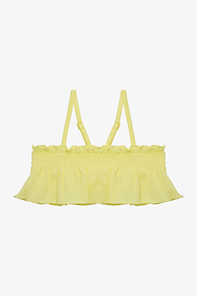 Penti Yellow Girl's Lilly Lemon Ruffled Bandeau Bikini Set