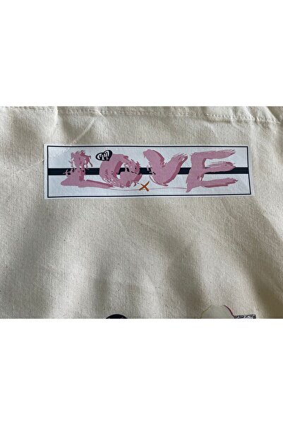 Gönülden Tasarım 18x4 Cm Ütü Ile Yapışan Love Yazılı Baskı Transfer Baskı Tiş...