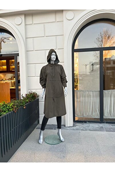 SARE ERKMEN Hijab Trench Coat Raincoat