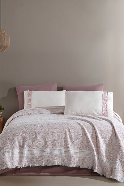 Elart Μαξιλαροθήκη Giza 100% βαμβάκι 2 τεμάχια (50x70 cm) Αποξηραμένο τριαντάφυλλο