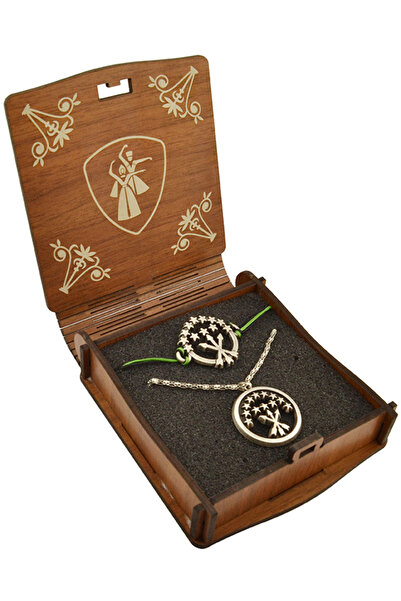 anahtarlıksepeti Circasus Adige Flag Necklace Bracelet Set