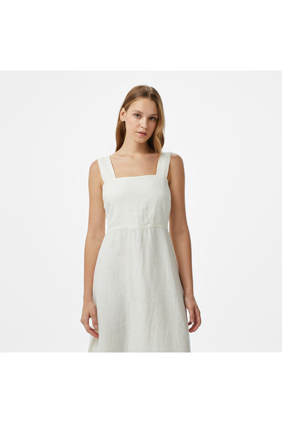 Nautica Kadın Beyaz Regular Fit Elbise