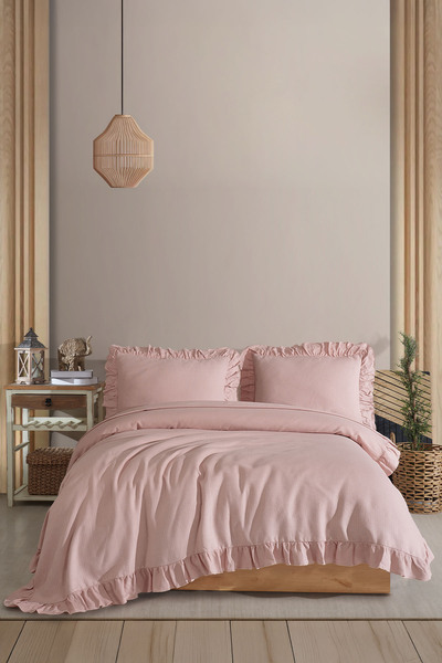 Elart Lily Bedding Set (220X230 cm) Powder