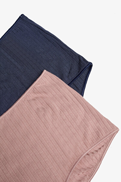 Penti Modal Ribbed 2li Çok Renkli Boyshort