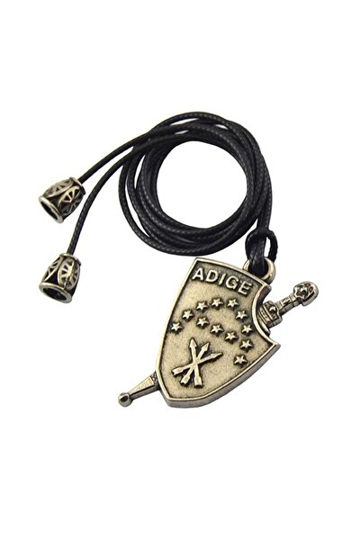 anahtarlıksepeti Adige Çerkes Bayrak ve Kama İpli Kolye