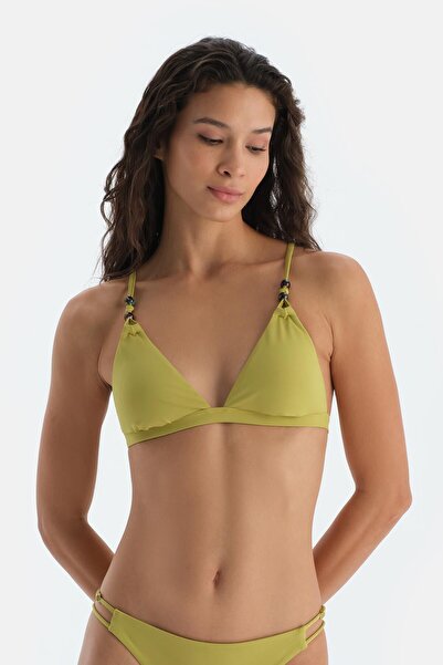 Dagi Pistachio Green Triangle Small Bikini Top