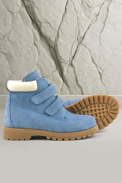 Rakerplus Παιδικές μπότες Neson Γνήσιο Δερμάτινο Μπλε Velcro