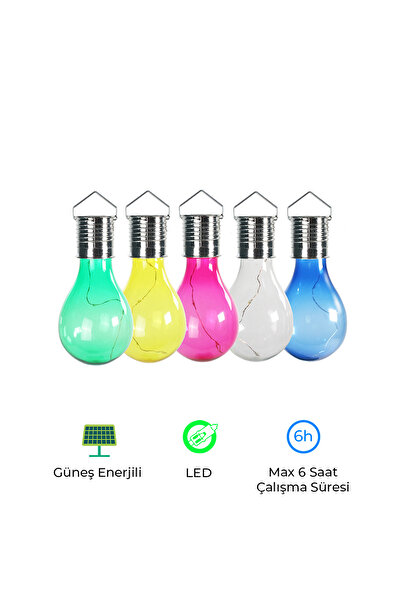 Bood BS-90 Renkli Solar Ampul | Güneş Enerjili LED Dekoratif Bahçe & Balkon Aydınlatma