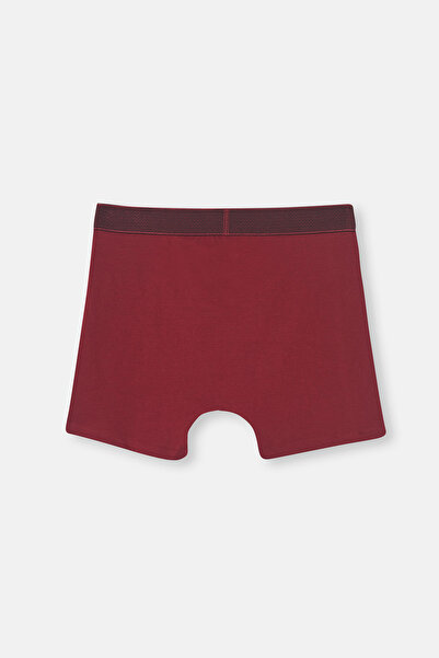 Dagi Burgundy Sports Cotton Boxer