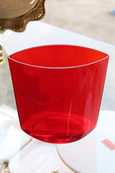 Paşabahçe Denizlicam Crystal Handcrafted Crystal Red Vase 169808 20605
