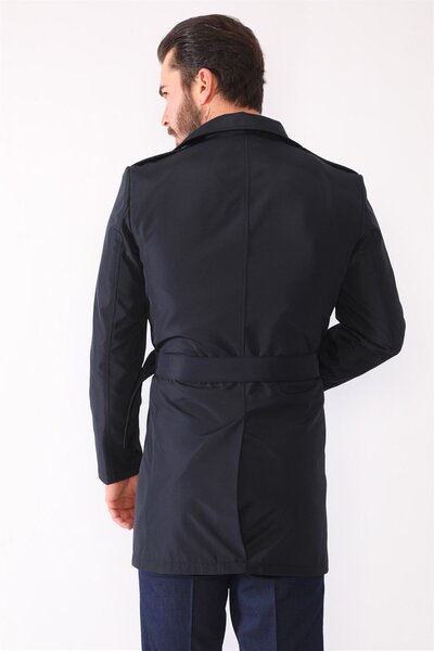 Dewberry Plt8321 Men's Leather Shoes-Dark Blue