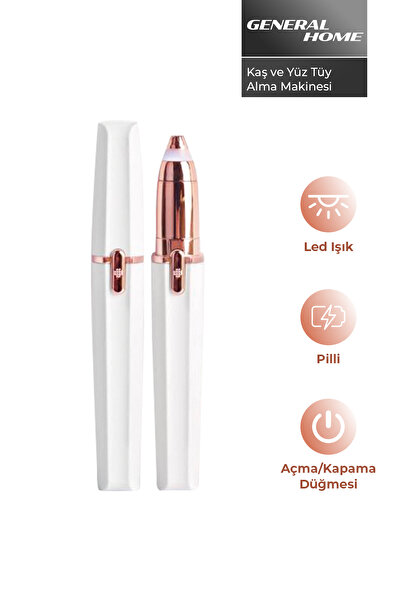 Bood BK-108 Kaş & Yüz Tüy Alma Makinesi | Hassas Bölge Epilatörü, LED Işıklı,...