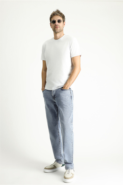 Kiğılı Μπλουζάκι μονό βαμβακερό ζέρσεϋ - Crew Neck Regular Fit T-shirt