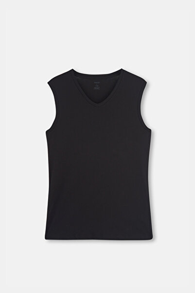 Dagi Siyah 2'li V Yaka Kolsuz Erkek Fanila