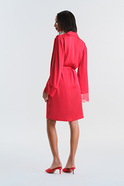 Penti Ange Red Dressing Gown - Privee Collection