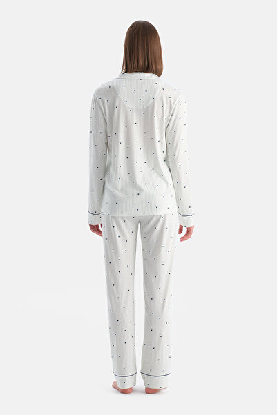 Dagi Water Green Heart Shirt Pants Set