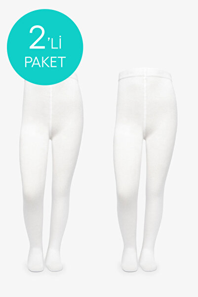 Penti Pretty Koton White 2-Piece Pantyhose