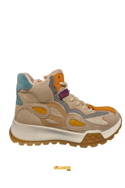 Bulldozer Women's Casual Leather Boots 260913 - Beige - 39