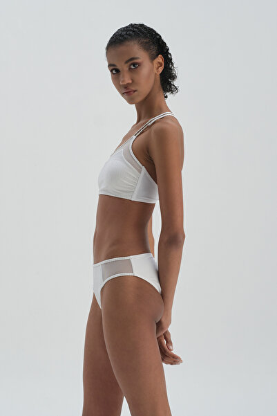 Dagi Λευκό κανονικό κάτω μέρος μπικίνι μέσης